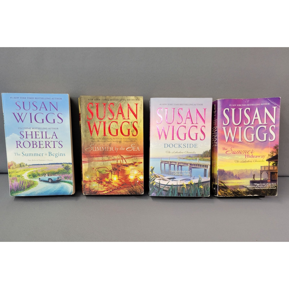 Susan Wiggs Books Lot 4 Paperback (Summer Reads) Summer By The Sea Dockside +